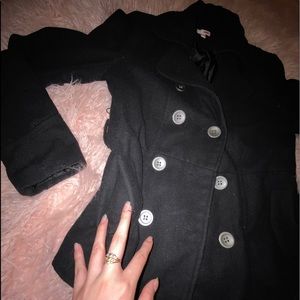 Jackets & Coats - Black pea coat with pockets Jackets & Coats - Black pea coat with pockets